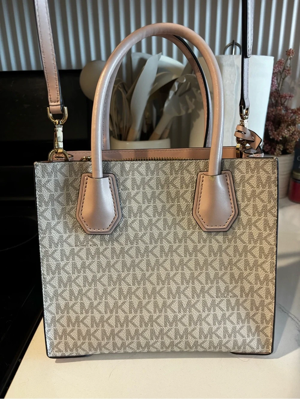 Michael Kors compact satchel